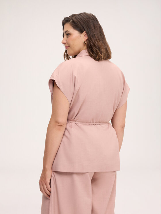 Fiorella Rubino Fiorella Rubino Marynarka L010L000085N006 Różowy Regular Fit