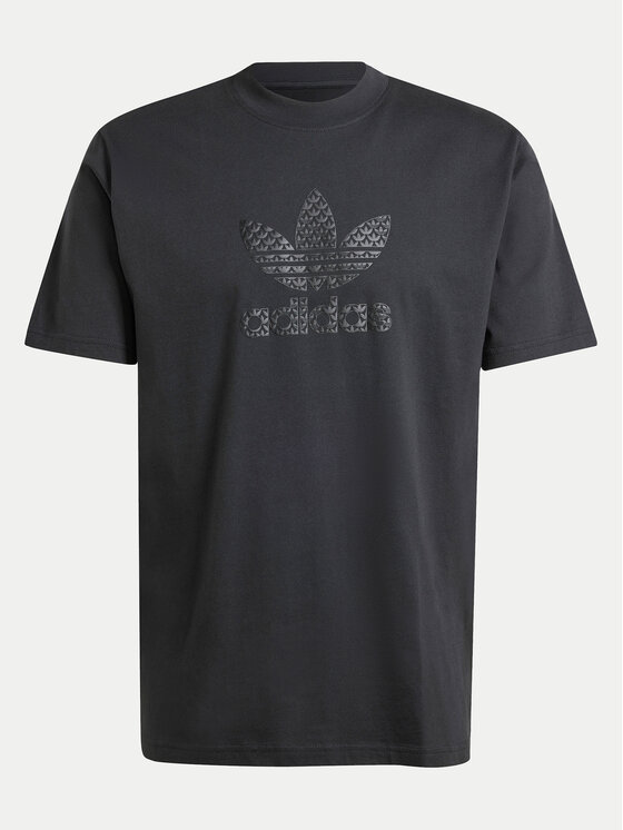 adidas adidas Marškinėliai Mono IZ2527 Juoda Regular Fit