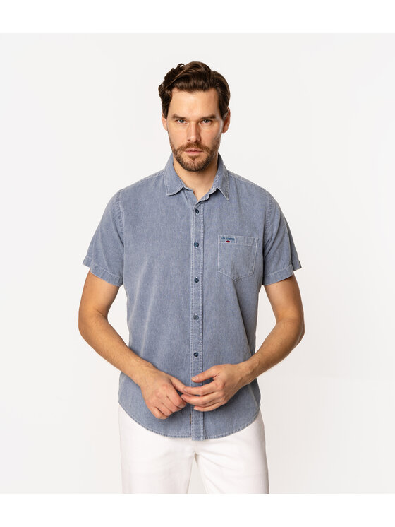 Lee Cooper Lee Cooper Koszula WILL2 1141 Niebieski Regular Fit