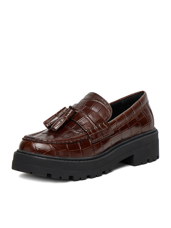 GINO ROSSI Gino Rossi Loafersy EO-HOX-12036 Brązowy