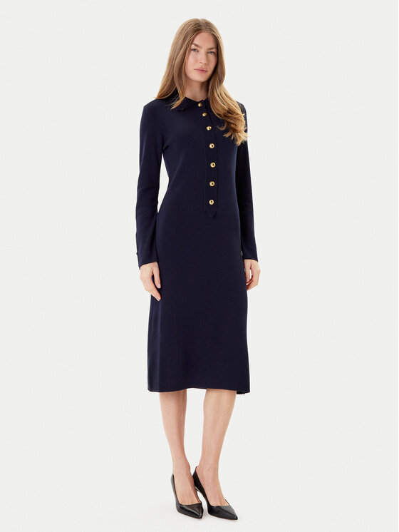 Luisa Spagnoli Luisa Spagnoli Strickkleid Matteucci 100147 Dunkelblau Regular Fit