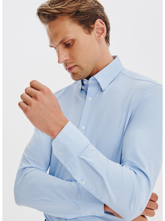 Pako Lorente Pako Lorente Koszula P25WF-1X-048 Niebieski Slim Fit