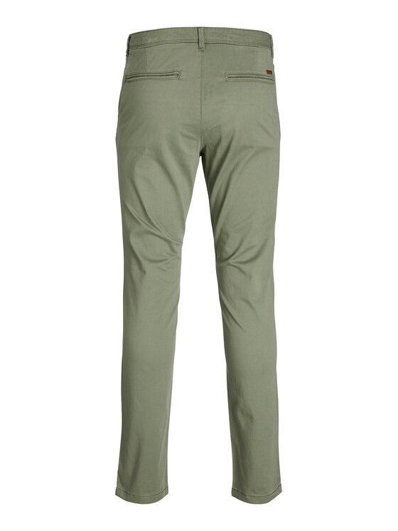 Jack & Jones Jack & Jones Chinosy Marco 12150148 Zielony Slim Fit