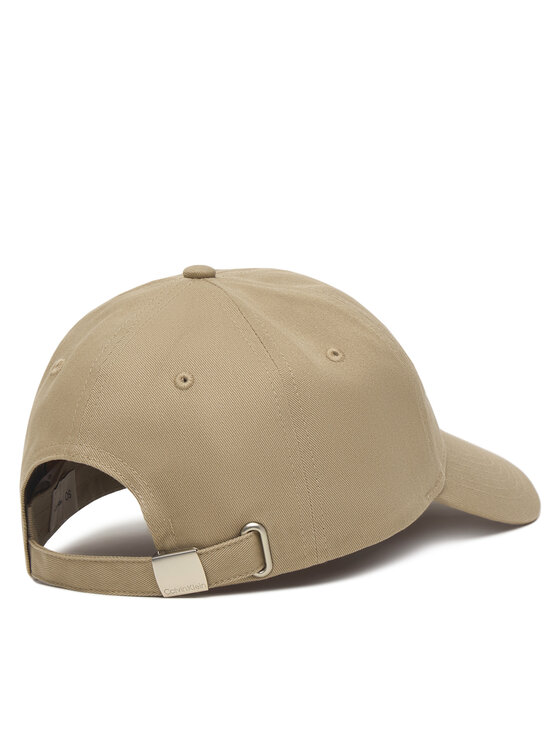 Calvin Klein Calvin Klein Czapka z daszkiem Monologo Embroidery Baseball Cap LV04G5004G Beżowy