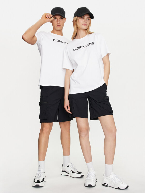 Didriksons Didriksons T-Shirt Harald 505551 Biały Regular Fit