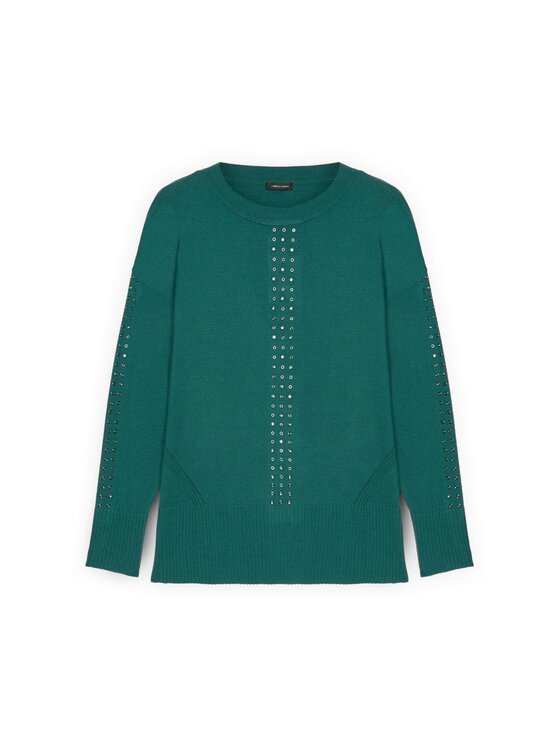 Fiorella Rubino Fiorella Rubino Maglione M719L008101N024 Turchese Regular Fit