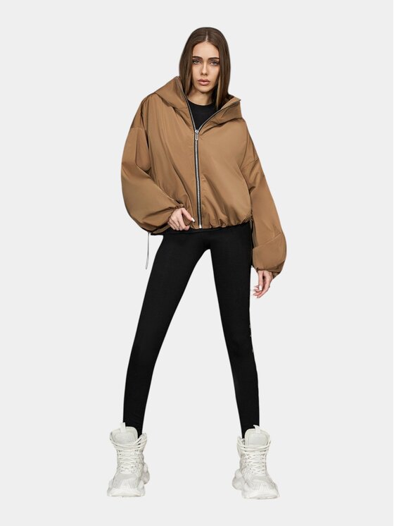 MADE BY SOCIETY MADE BY SOCIETY Kurtka anorak NOMAD CHROMA Jacket - J27107 Brązowy Basic Fit