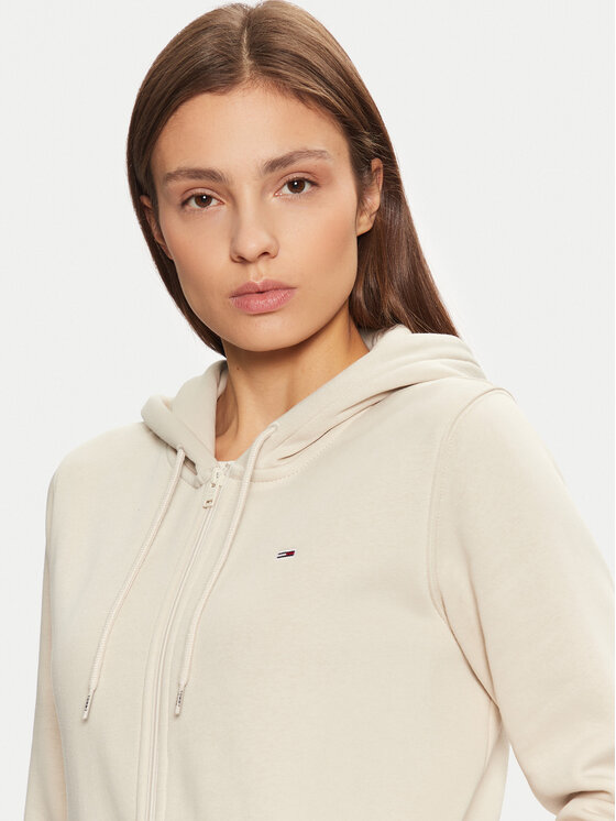 Tommy Jeans Tommy Jeans Суитшърт Flag DW0DW19729 Бежов Regular Fit