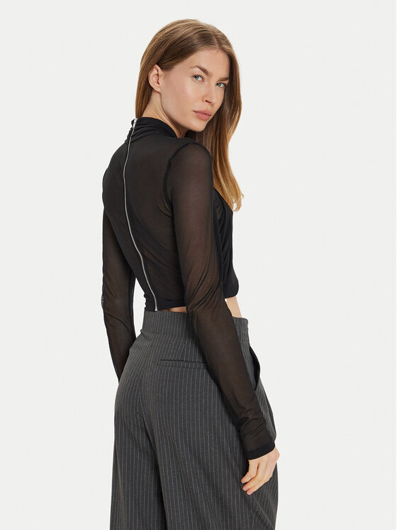 BARDOT BARDOT Μπλουζάκι Aliyah 55001TB2 Μαύρο Slim Fit
