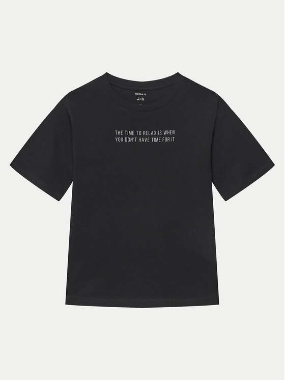 NAME IT NAME IT T-Shirt Bocalle 13241851 Μαύρο Regular Fit