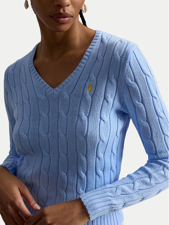 Polo Ralph Lauren Polo Ralph Lauren Пуловер 211971870514 Светлосин Slim Fit