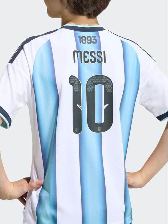 adidas adidas Koszulka techniczna Argentina 26 Home Messi Kids Jersey Biały Regular Fit