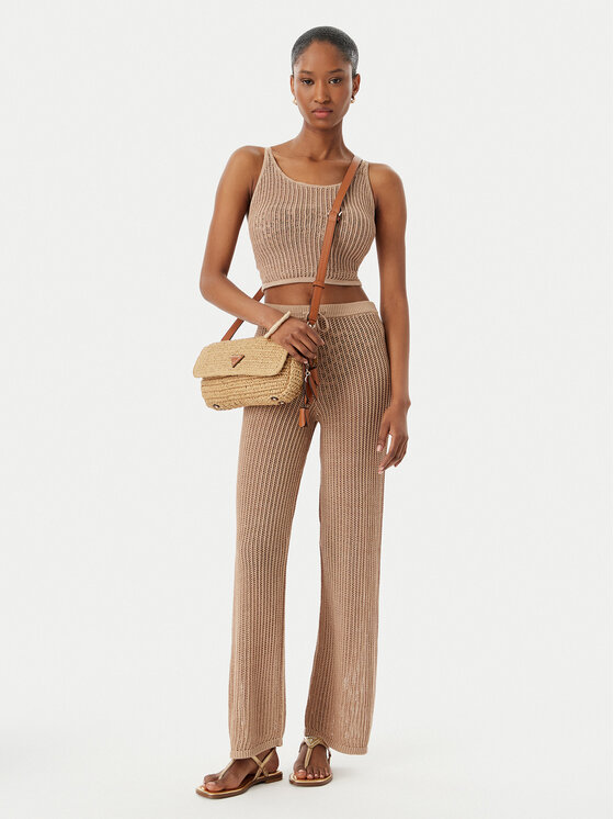 Guess Guess Top E6GR00 Z5371 Beige Regular Fit