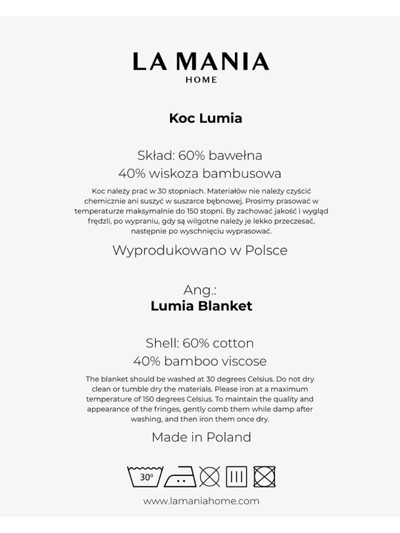 La Mania La Mania Koc Lumia Biały