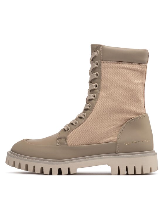 Tommy Hilfiger Tommy Hilfiger Trapery Th Casual Lace Up Boot FW0FW06549 Beżowy