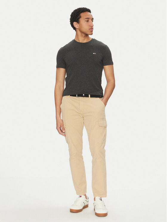 Tommy Jeans Tommy Jeans T-särk Jaspe DM0DM20363 Must Slim Fit