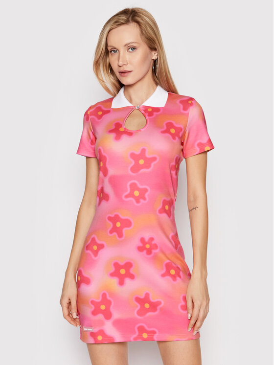 Local Heroes Rochie de zi Cyber Cute SS22D0005 Roz Slim Fit