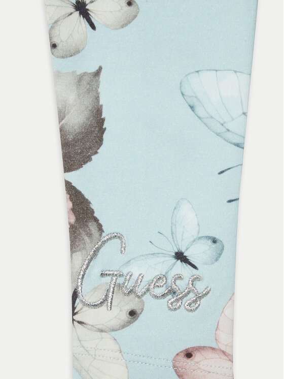Guess Guess Komplet bluzka i legginsy K5RG05 KAN04 Różowy Regular Fit