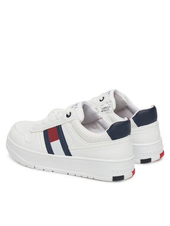Tommy Hilfiger Tommy Hilfiger Tossud Flag Low Cut Velcro Sneaker T3X9-33859-1355 M Valge
