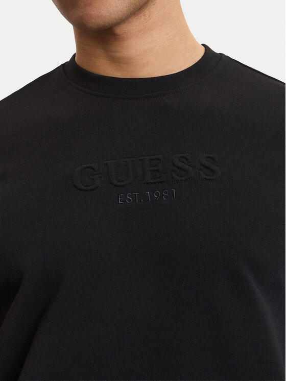 Guess Guess Bluza M6GQ07 K3045 Czarny Regular Fit