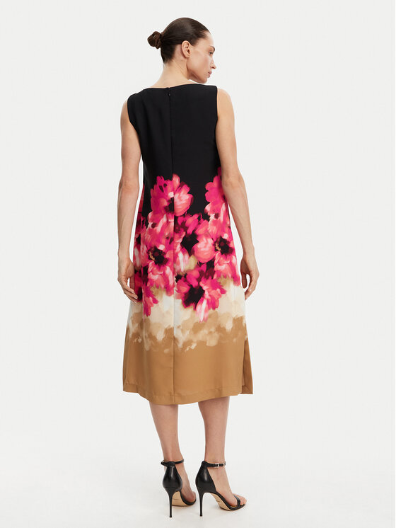 DKNY DKNY Koktel haljina DD4KH09C Crna Regular Fit