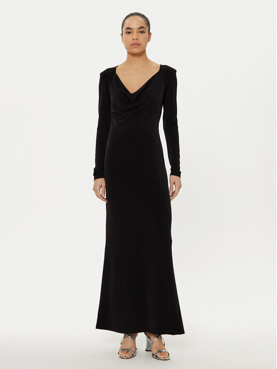 Patrizia Pepe Patrizia Pepe Õhtune kleit 8A1443 J015 Must Regular Fit