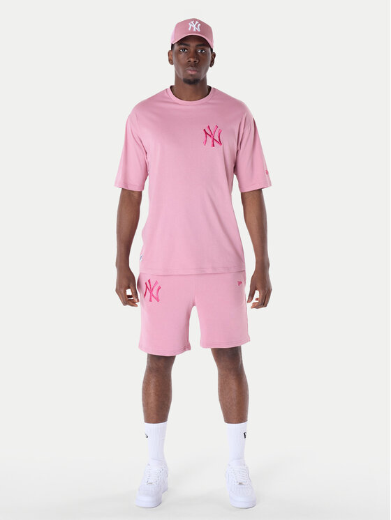 New Era New Era Pantaloncini sportivi New York Yankees MLB League Essential 60596183 Rosa Regular Fit
