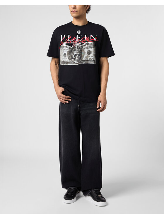 PHILIPP PLEIN PHILIPP PLEIN T-Shirt 31103 Czarny Regular Fit