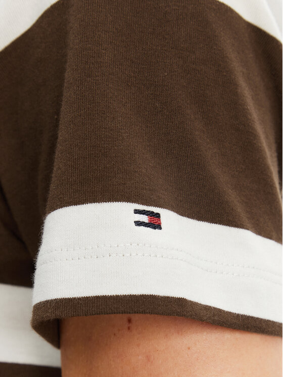 Tommy Hilfiger Tommy Hilfiger Marškinėliai Script WW0WW45746 Ruda Regular Fit