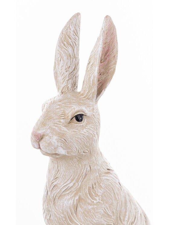 MIAhome MIAhome Figurka królik 32x12x15 cm PELUCHE Biały