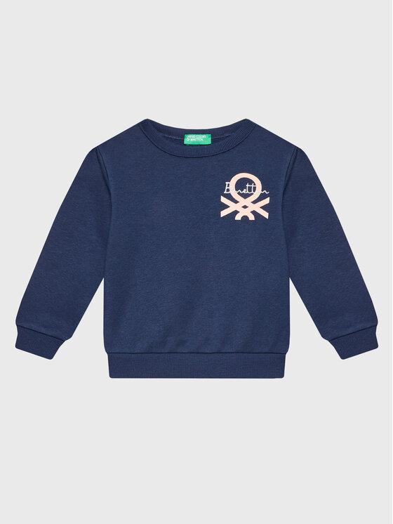 United Colors Of Benetton Bluză 35TMG105T Bleumarin Regular Fit