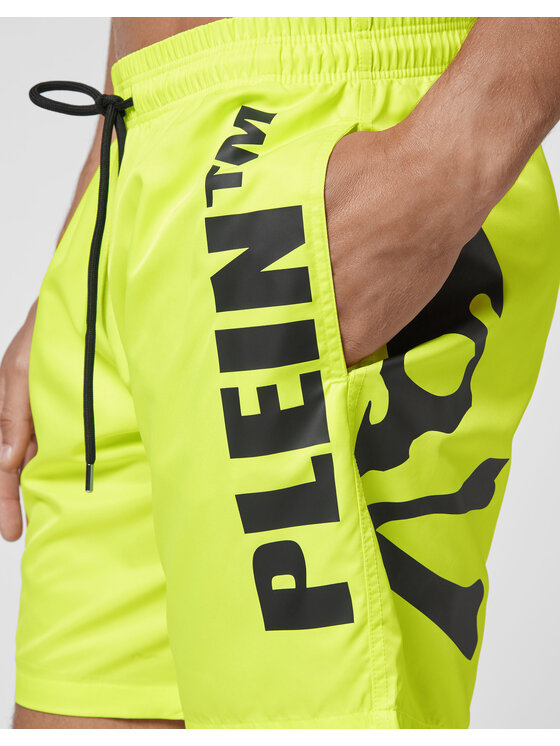 PHILIPP PLEIN PHILIPP PLEIN Spodnie materiałowe 10415 Żółty Comfort Fit