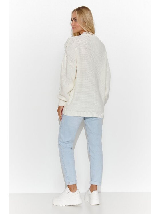 Makadamia Makadamia Sweter S135 Écru Over Fit