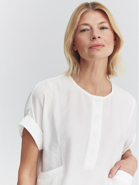 TATUUM TATUUM Bluzka ANITA Biały Loose Fit