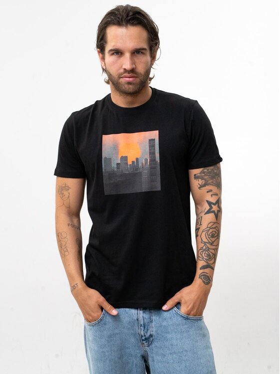 MyStars MyStars T-Shirt 132274 Czarny Regular Fit