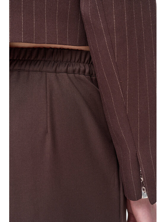 blue shadow blue shadow Spodnie damskie Offi Brązowy Regular Fit