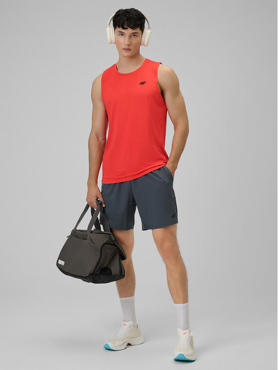 4F 4F Szorty sportowe VICTORY PACK Szary ciemny Regular Fit