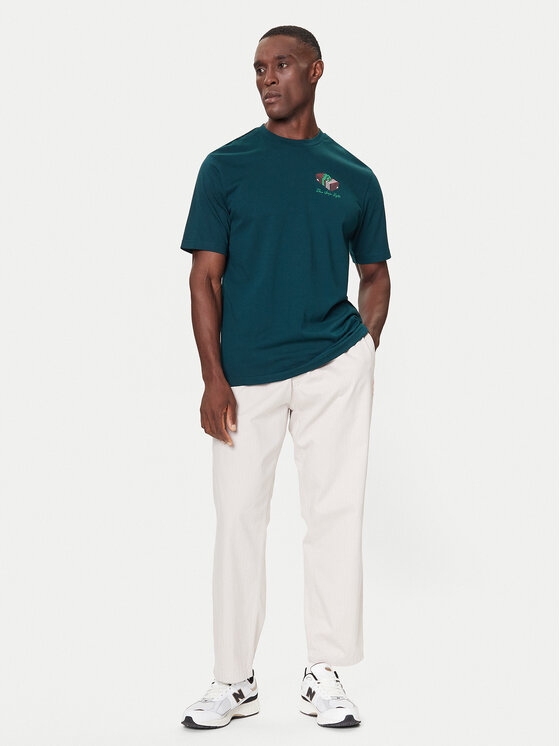 adidas adidas T-särk 3-Stripes Lights Giftbox Graphic JN2498 Roheline Regular Fit