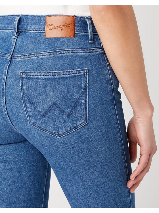 Wrangler Wrangler Jeansy SLIM Niebieski Skinny Fit