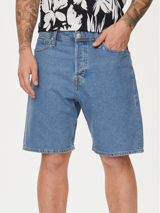 Jack&Jones Džínsové šortky Tony Original 12250233 Modrá Loose Fit