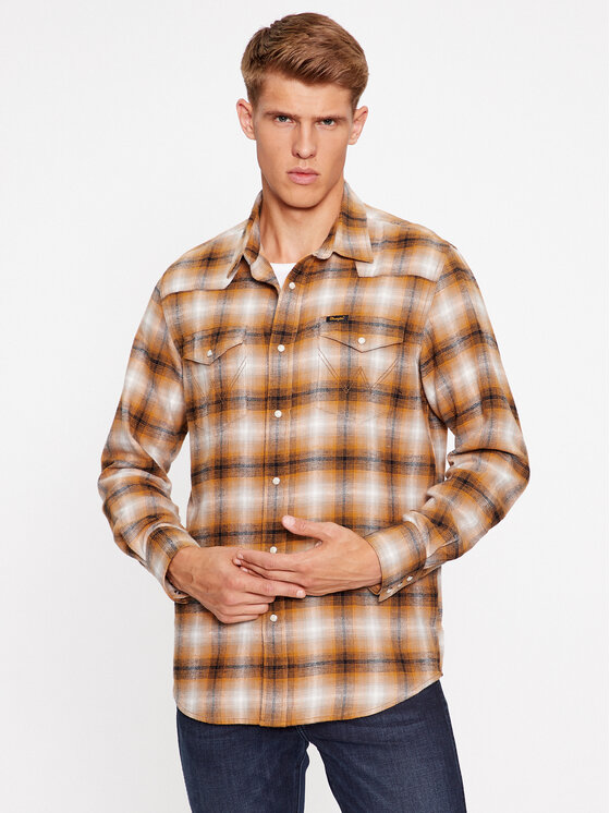 Chemise jean wrangler best sale homme