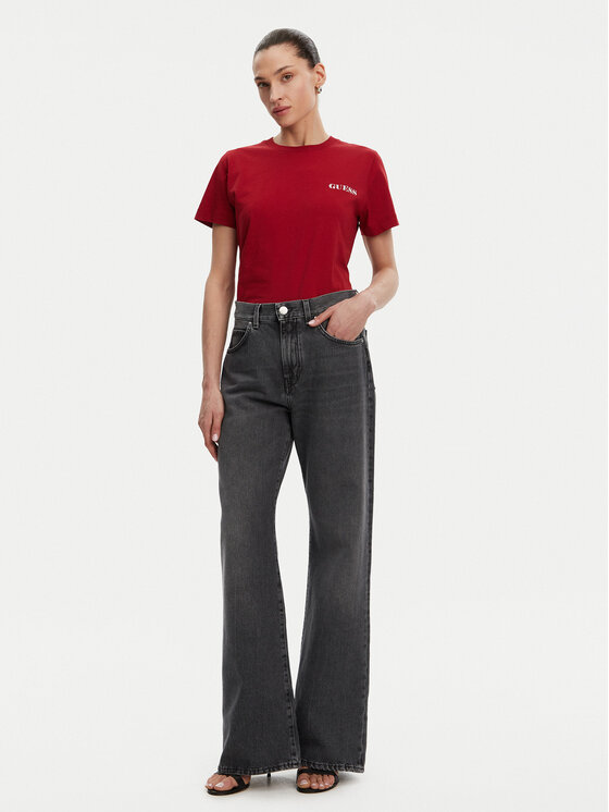 Guess Guess Póló W5RI04 I3Z14 Piros Regular Fit