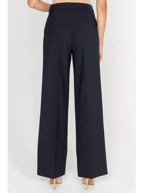 Deni Cler Milano Deni Cler Milano Spodnie materiałowe W-DC-5279-D5-J1-59-1 Granatowy Loose Leg