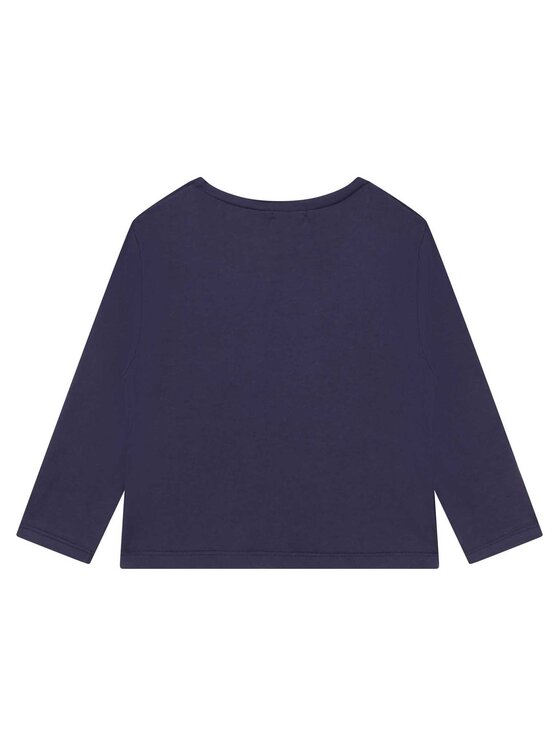 Billieblush Billieblush Majica dugih rukava U15A39 Tamnoplava Regular Fit