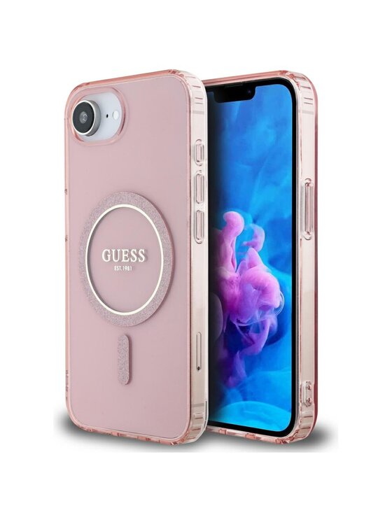 Guess Guess Etui na telefon Apple iPhone 16e Różowy