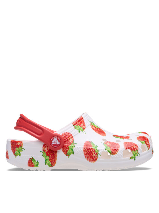 Crocs Crocs Şlapi Kids’ Classic Fresh Fruits Clog 211020 Alb