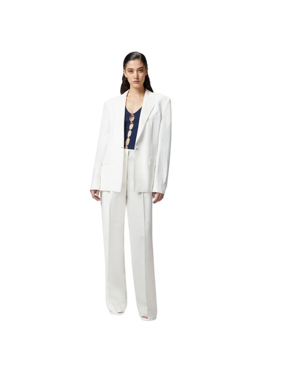 PINKO PINKO Chino nohavice 15247855649103 Biela Regular Fit