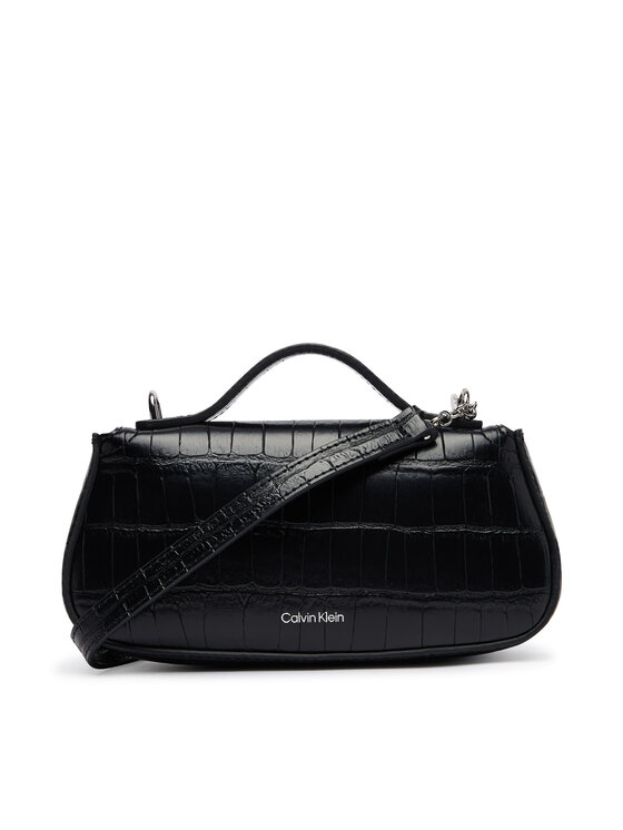 Calvin Klein Calvin Klein Ročna torba Ck Croc Top Handle Bag LV04F3903G Črna