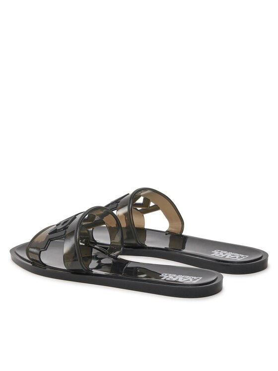 KARL LAGERFELD KARL LAGERFELD Şlapi KL80005T Negru