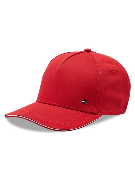 Tommy Hilfiger Kapa s šiltom Elevated Corporate AM0AM10864 Rdeča